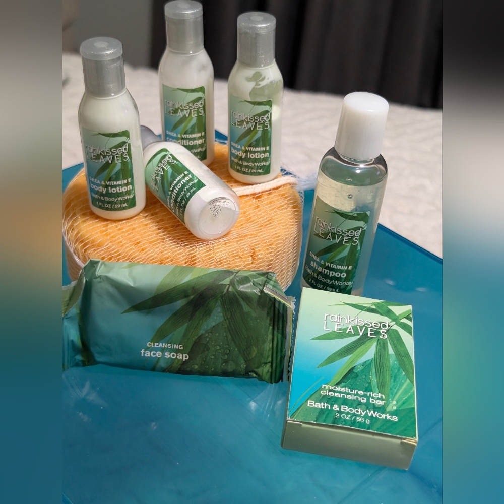 Bath & BodyWorks Travel Set Rainkissed Leaves